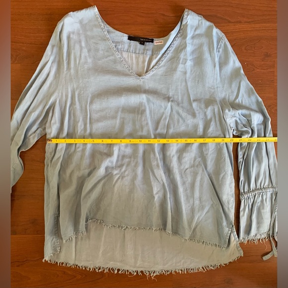 HARVE BENARD Women’s Long Sleeve Shirt Blue Size X-Large - Picture 4 of 6